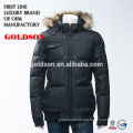 China manufacture outdoor filling men down jacket with raccoon fur